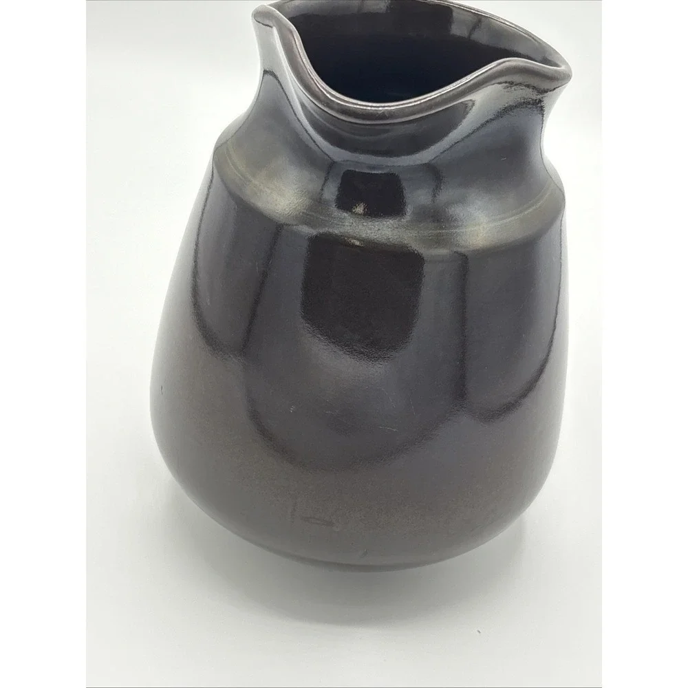 Vintage Franciscan Madeira Pitcher 32 oz Brown Green Earthenware Stoneware 7